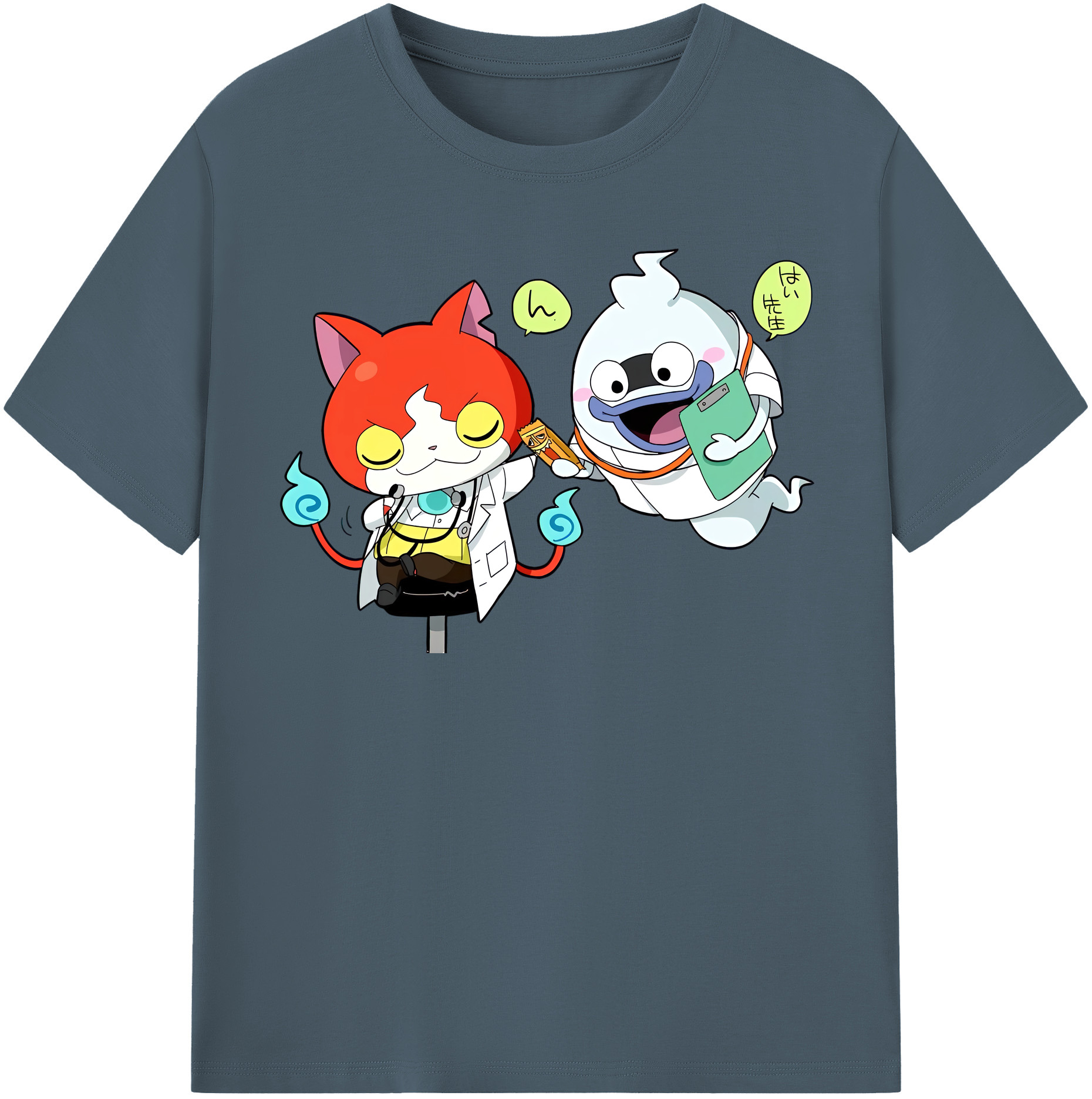 （画像用） 妖怪ウォッチ Yo-kai Watch 綿100％半袖Tシャツ（フロントプリント）